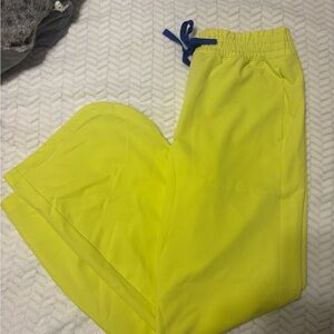 Figs yellow wide leg pants M